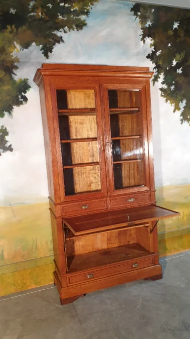 NINETEENTH CENTURY BUREAU BOOKCASE