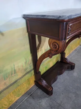 Console en acajou époque Restauration