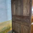 Buffet deux corps en noyer XIX ème