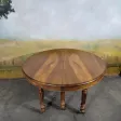 Table à ceinture à rallonge en noyer