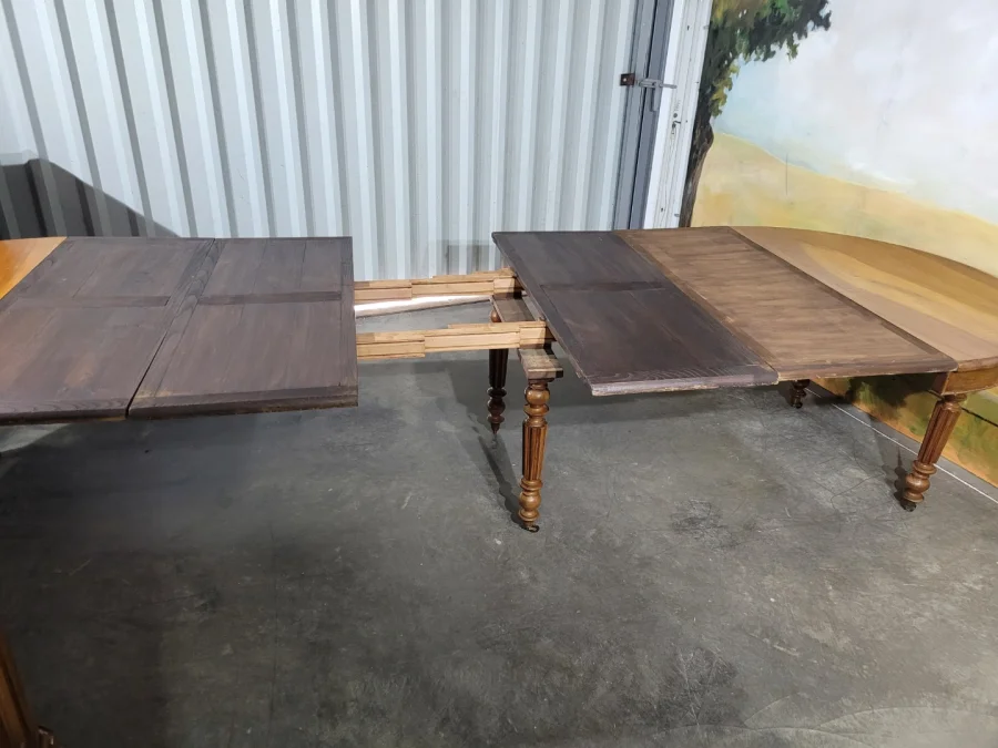 Table à ceinture à rallonge en noyer