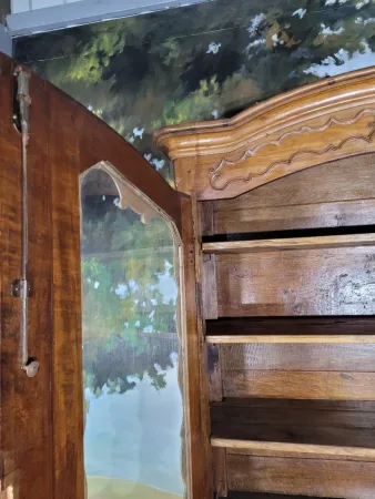 Buffet deux corps vitré époque Louis XV