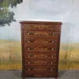 Chiffonnier grande commode en acajou