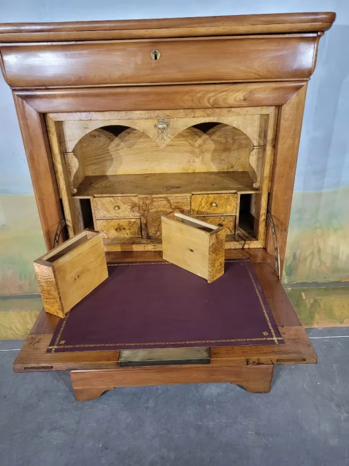 Secrétaire Louis Philippe en merisier