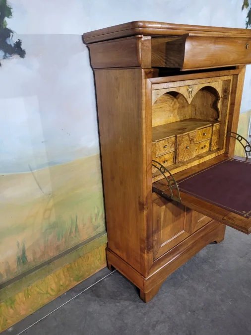 Secrétaire Louis Philippe en merisier