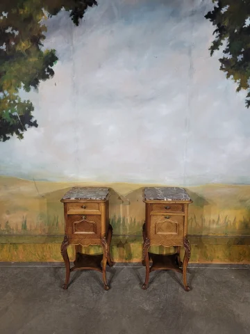 Pair of Louis XV Style Bedside Tables — Very good condition