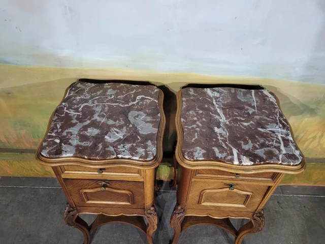 Pair of Louis XV Style Bedside Tables — Very good condition