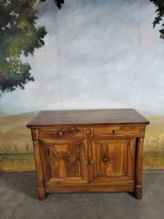 Low sideboard, Empire period, walnut