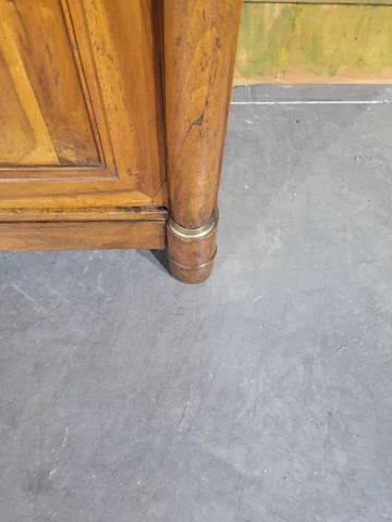 Low sideboard, Empire period, walnut — Very good condition