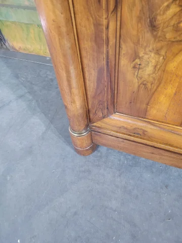 Low sideboard, Empire period, walnut — Very good condition