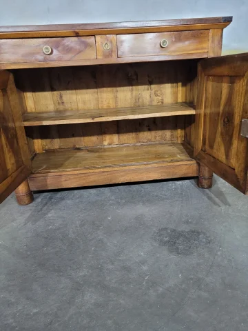 Low sideboard, Empire period, walnut — Very good condition