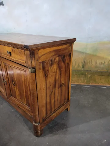 Low sideboard, Empire period, walnut — Very good condition
