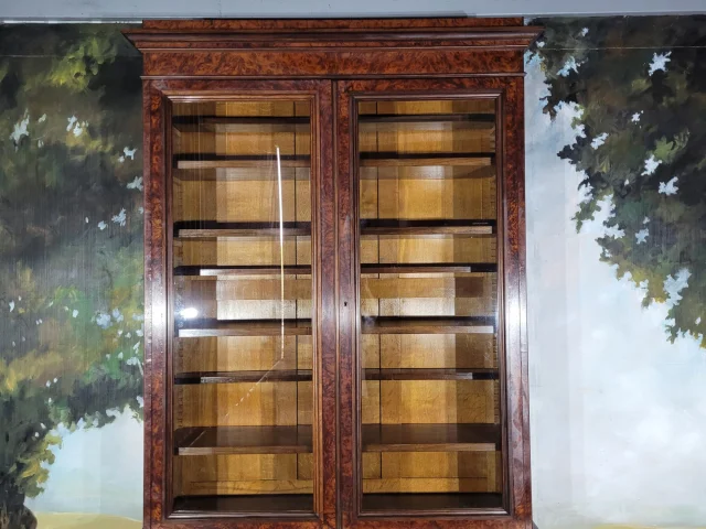 Große Bibliothek aus Mahagoni, Restauration-Zeit — Sehr guter Zustand
