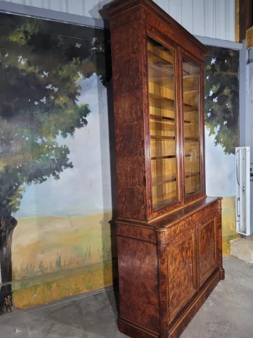 Große Bibliothek aus Mahagoni, Restauration-Zeit — Sehr guter Zustand