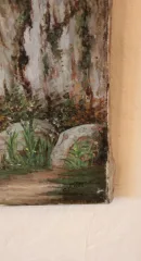PAIIR DI OLIO SU TELA FIRMATO C. BOUTE