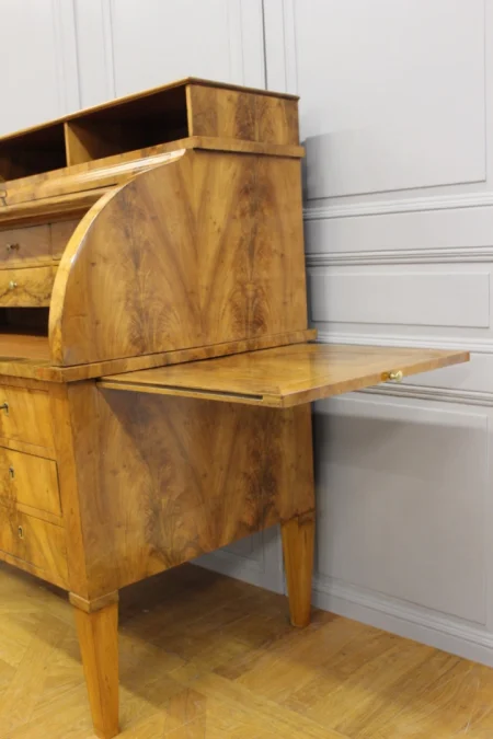 FRENCH RESTAURATION PERIOD CYLINDER TOP DESK
