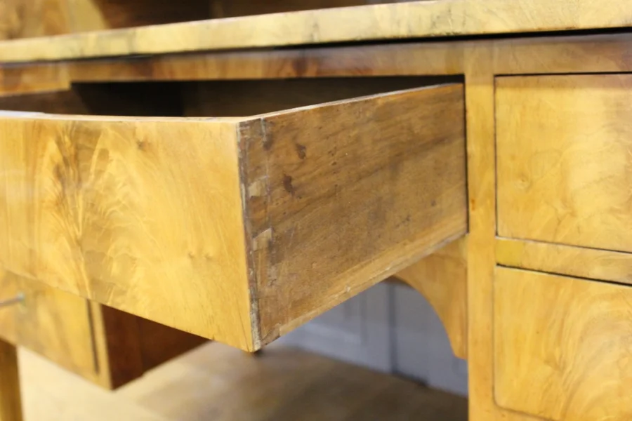 FRENCH RESTAURATION PERIOD CYLINDER TOP DESK