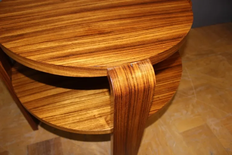 Guéridon d'époque art déco en palissandre