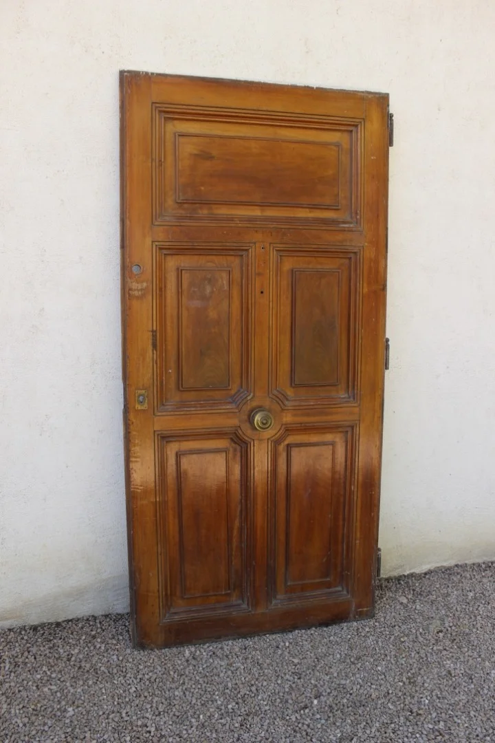 Entrance Door In Walnut XIX