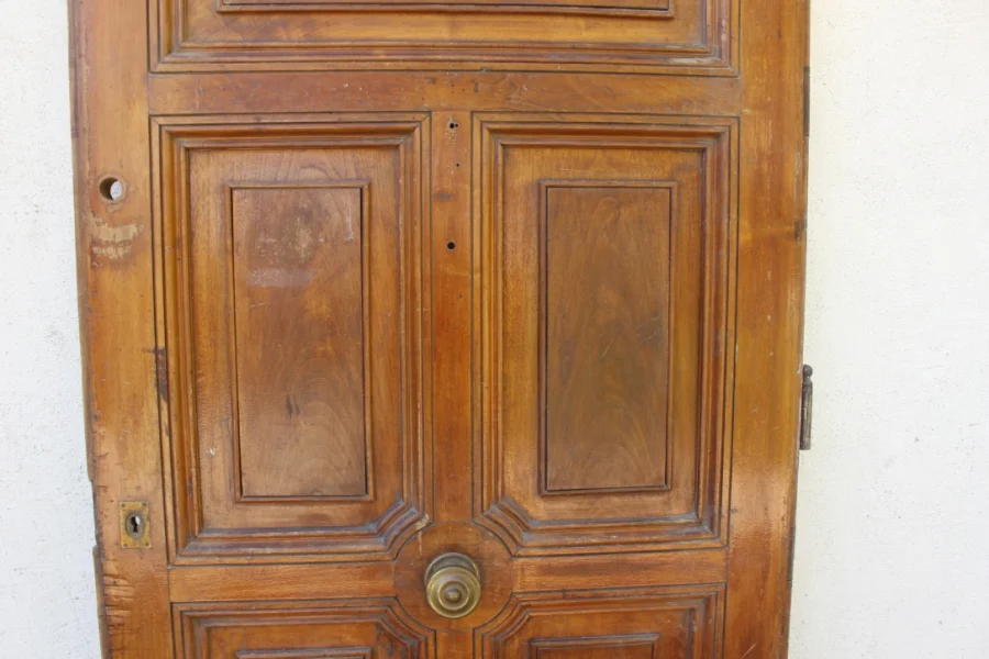 Porte d'entrée en noyer XIX