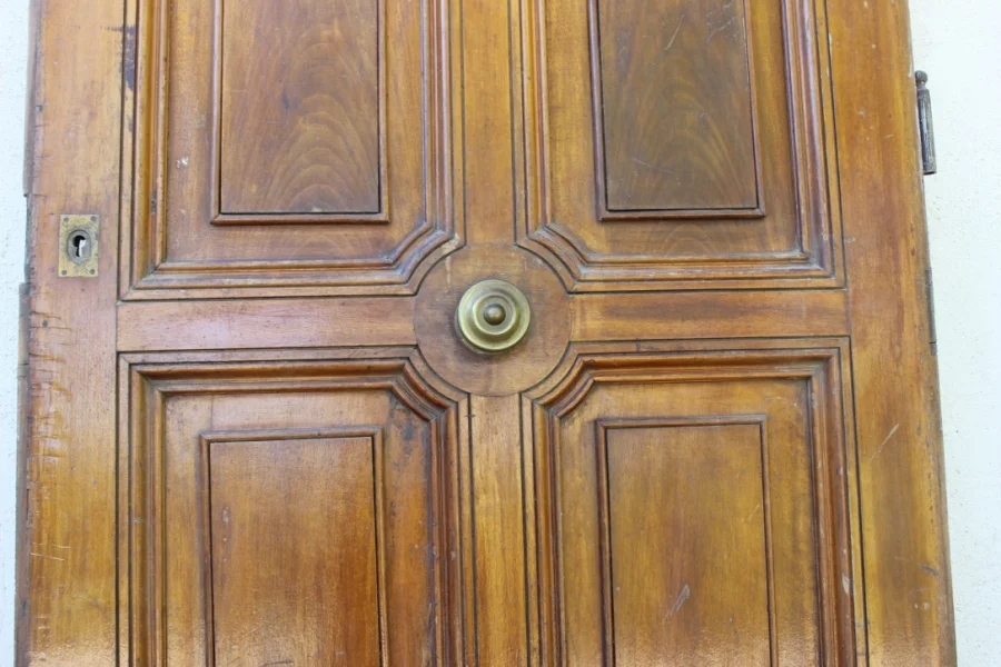 Porte d'entrée en noyer XIX