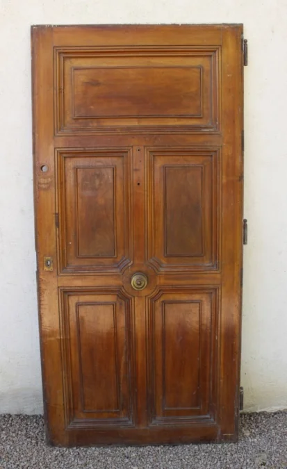 Porte d'entrée en noyer XIX