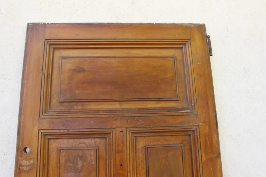 Porte d'entrée en noyer XIX