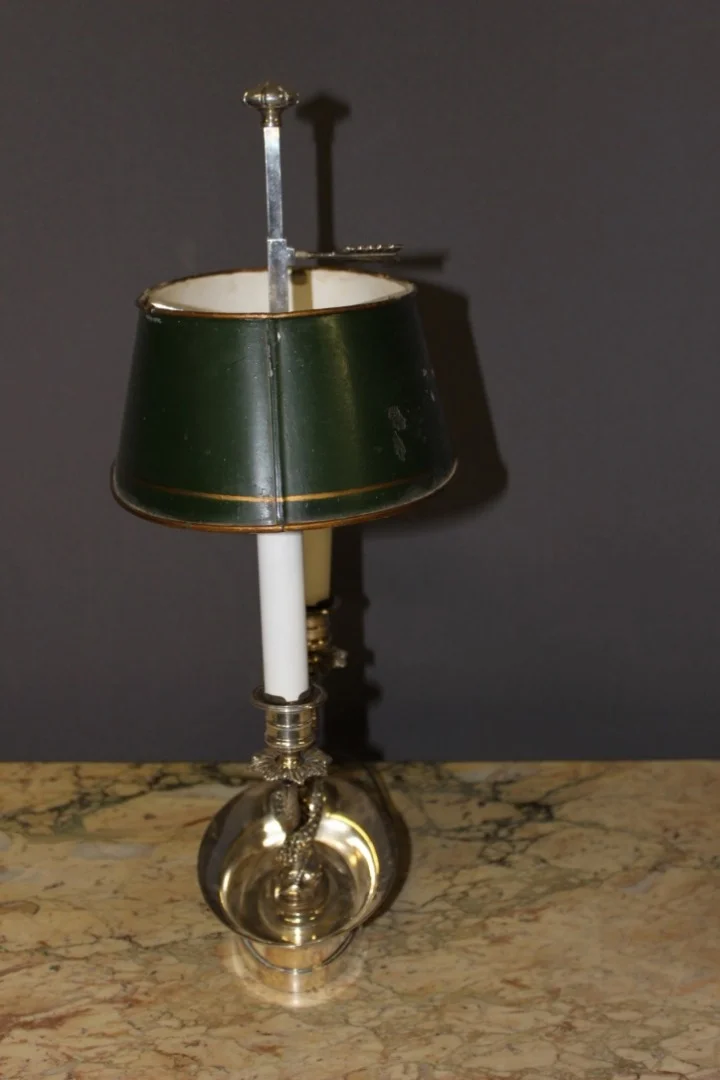 Lamp In Silvered Bronze
