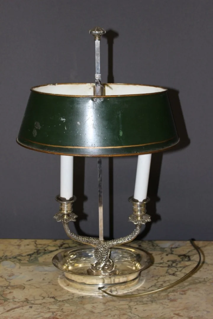 Lamp In Silvered Bronze