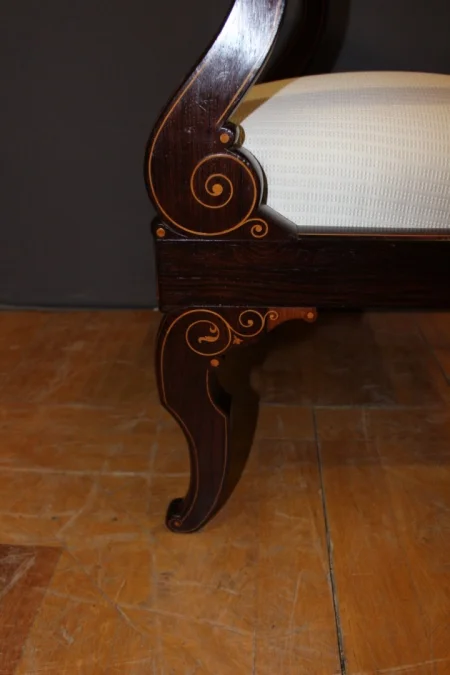 Pair Of Charles X Period Armchairs In Marquetry