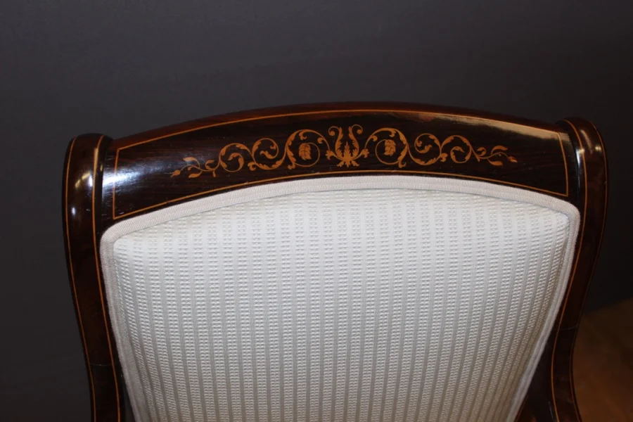 Pair Of Charles X Period Armchairs In Marquetry