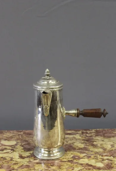 Louis XVI Style Chocolatière In Silver Metal