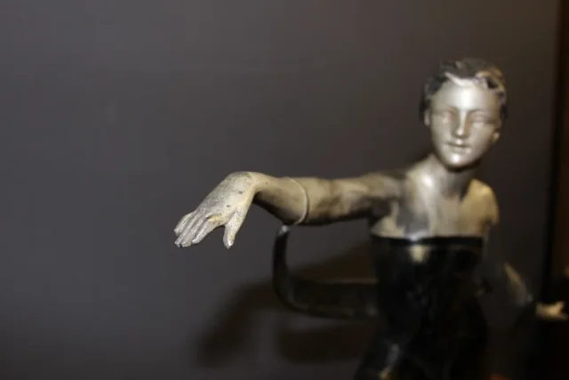 Important Art Deco Period Sculpture The Woman With The Storks