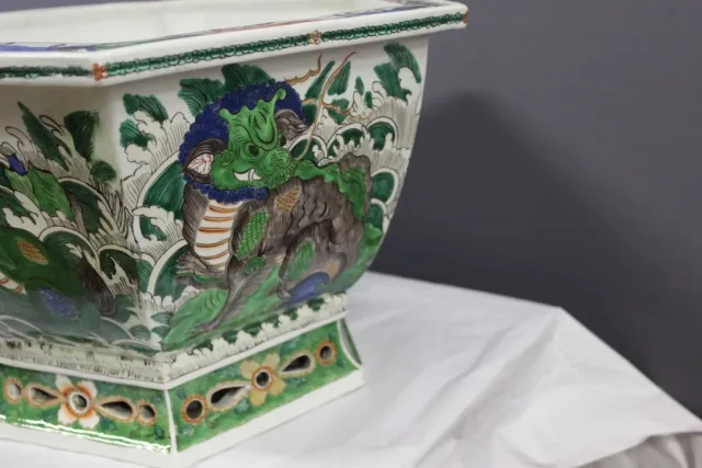 Sanson Porcelain Cache Pot End XIX