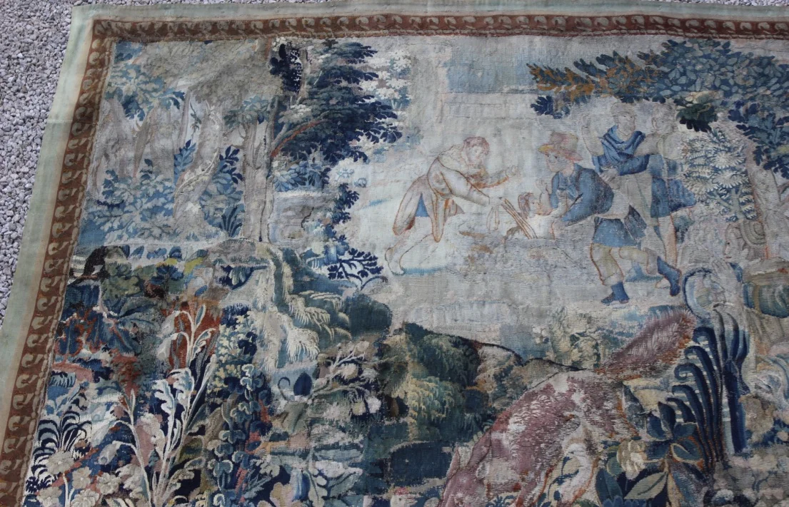 Tapisserie Flandres XVIII La chasse au renard