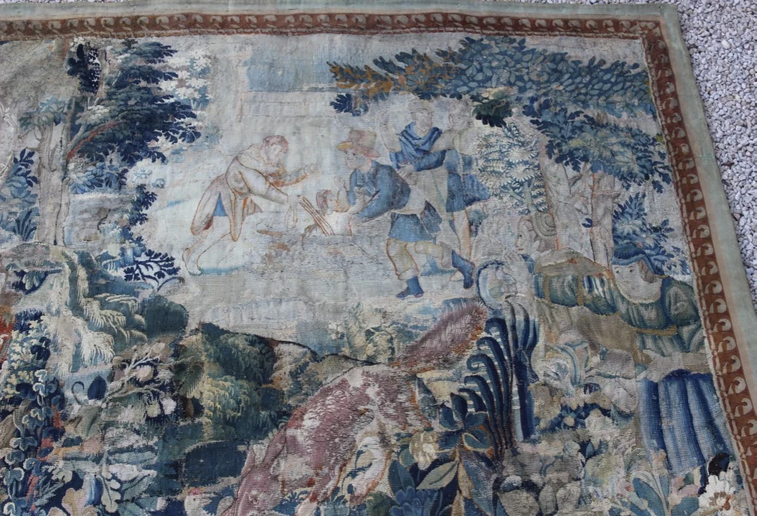 Tapisserie Flandres XVIII La chasse au renard