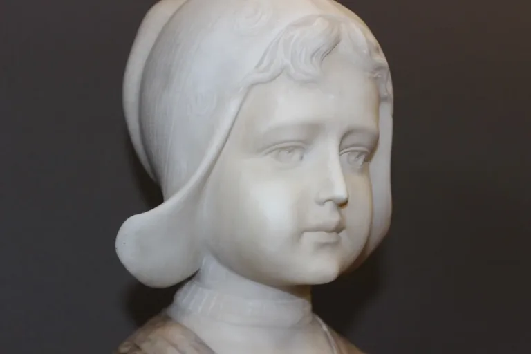 Sculpture De Sainte Barbe En Bois Doré Fin XVIII