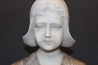 Sculpture De Sainte Barbe En Bois Doré Fin XVIII