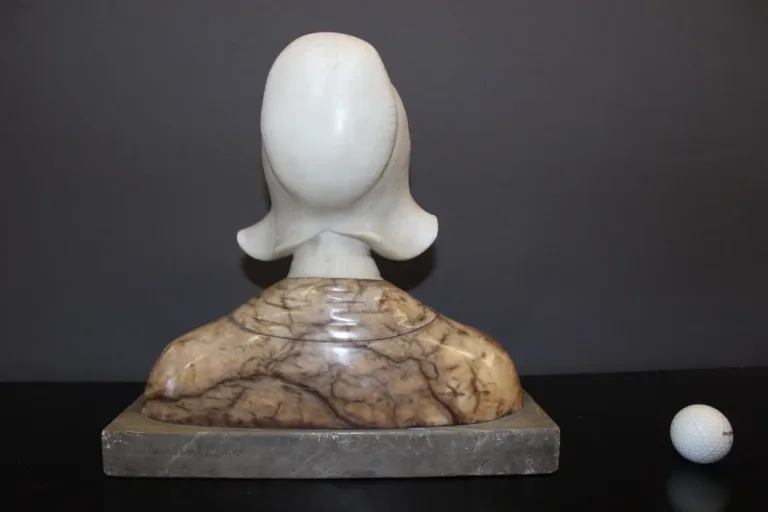 Sculpture De Sainte Barbe En Bois Doré Fin XVIII