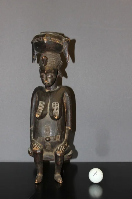 Sculpture Sénoufo De Femme Côte d'Ivoire époque Coloniale