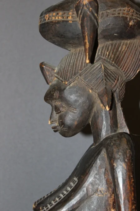 Sculpture Sénoufo De Femme Côte d'Ivoire époque Coloniale