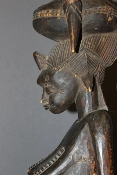 Sculpture Sénoufo De Femme Côte d'Ivoire époque Coloniale