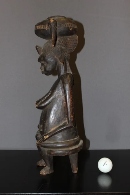 Sculpture Sénoufo De Femme Côte d'Ivoire époque Coloniale