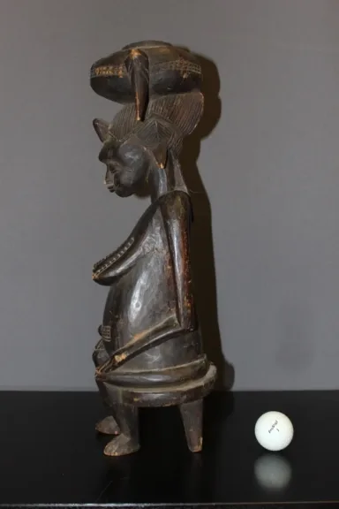Sculpture Sénoufo De Femme Côte d'Ivoire époque Coloniale