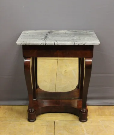 Console d'époque Restauration en acajou XIX
