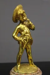 PAAR VERGOLDETER BRONZEFIGUREN