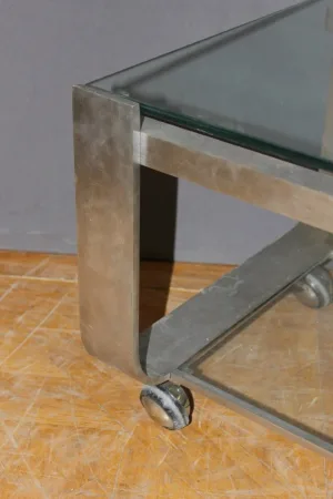 Table basse à deux plateaux vers 1970