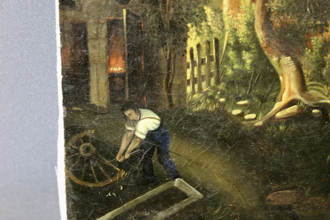 OLIO SU TELA DEL XIX SECOLO