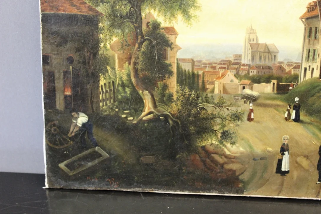 OLIO SU TELA DEL XIX SECOLO