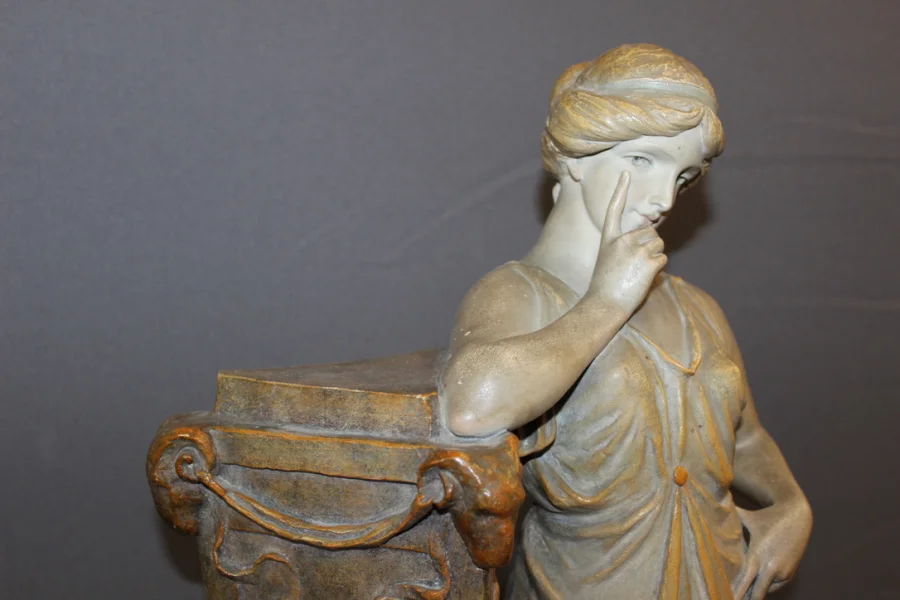 EARTHENWARE STATUETTE